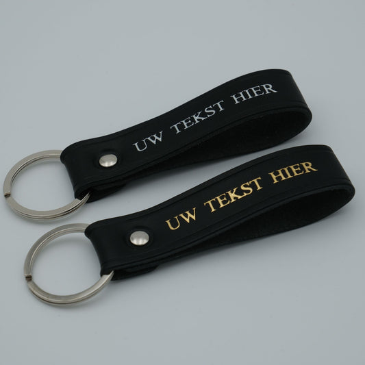 Gepersonaliseerde Sleutelhanger Zwart